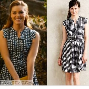 Anthropologie gingham shirt dress